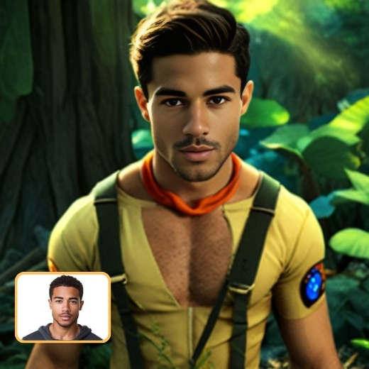 AI-generated cartoon character example